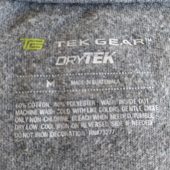 Tek Gear DryTek Racerback Heathered Tank Top M Gray - Picture 3 of 13